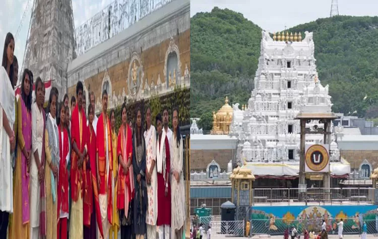 American Cricketers Visit Tirumala Srivari Temple