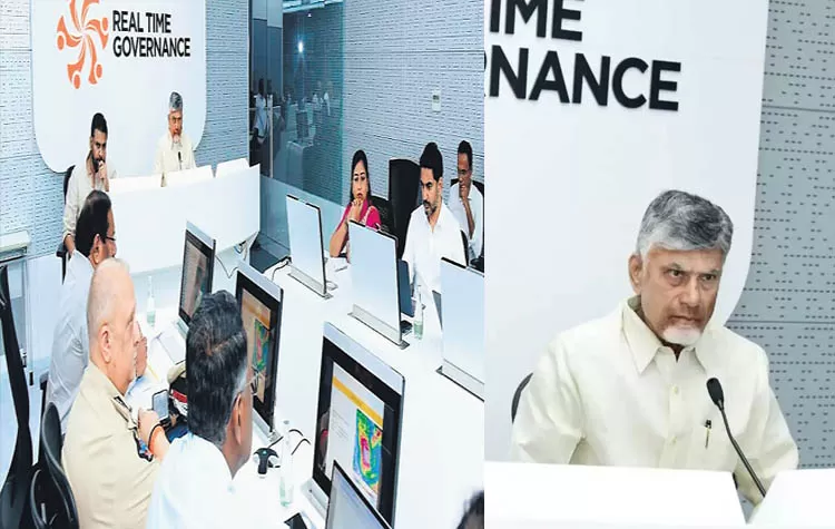 AP CM Chandrababu Naidu Praises Team For Effective Cyclone Montha Management