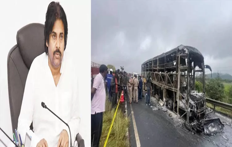 AP Deputy CM Pawan Kalyan Calls For Safety Measures After Kurnool Bus Accident