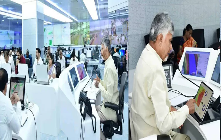 Chandrababu Naidu Continuously Reviews Cyclone Montha Situation