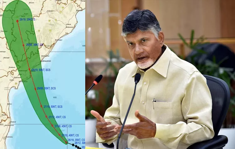 CM Chandrababu Directs Officials To Strengthen Cyclone Preparedness