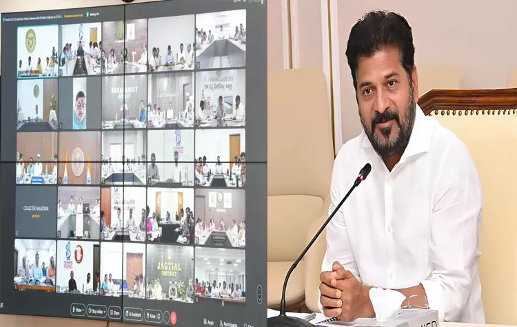 CM Revanth Reddy Holds Video Conference On Cyclone Impact In Telangana