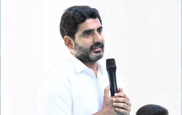 Minister Nara Lokesh Inaugurates Hitachi Showroom In Mangalagiri