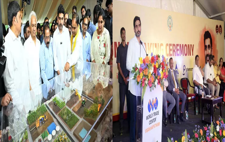 Minister Nara Lokesh Lays Foundation Stone For Tadepalli Retaining Wall Project