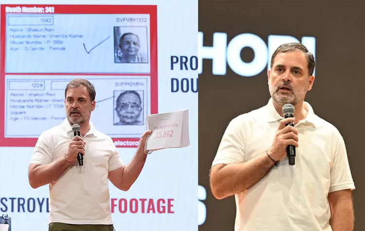 Rahul Gandhi Accuses BJP Of Vote Rigging In Multiple States