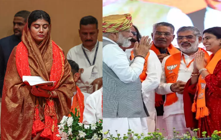 Rivaba Jadeja Takes Oath As Gujarat Minister