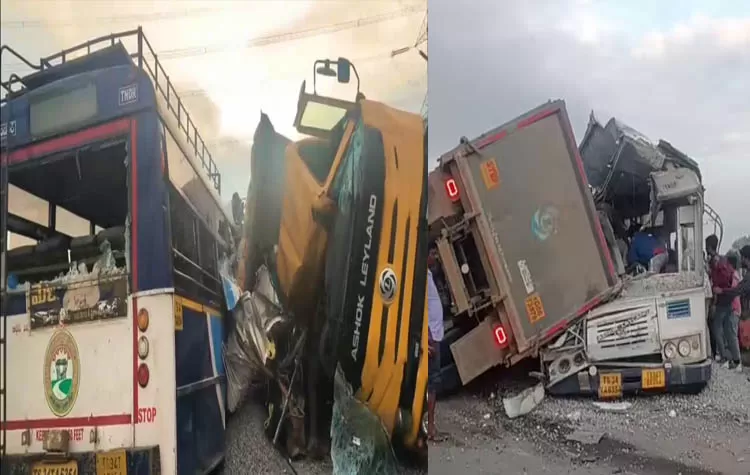 Road Accident In Rangareddy District 21 Dead Several Injured