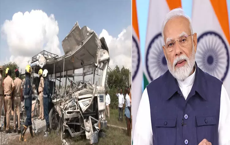 Road Accident In Rangareddy District Prime Minister Expresses Condolences