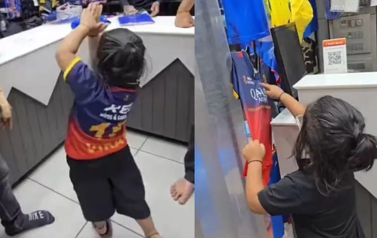 Viral Video Young Fan Insists On Virat Kohli Jersey